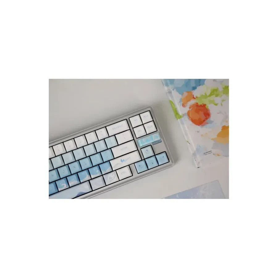 Механическая клавиатура Varmilo Sword 68 Monet, RGB, бирюзовая — 2