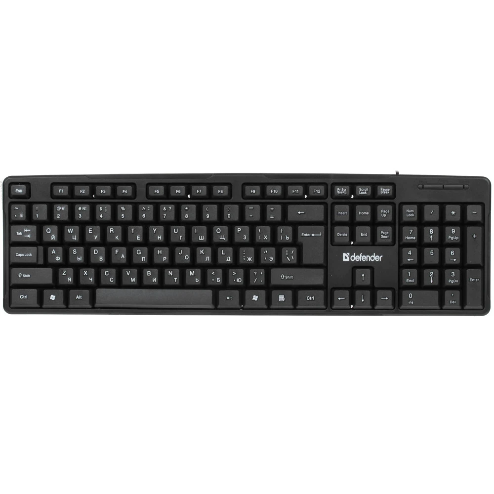Клавиатура Defender Next HB-440 проводная, USB, Black — 3