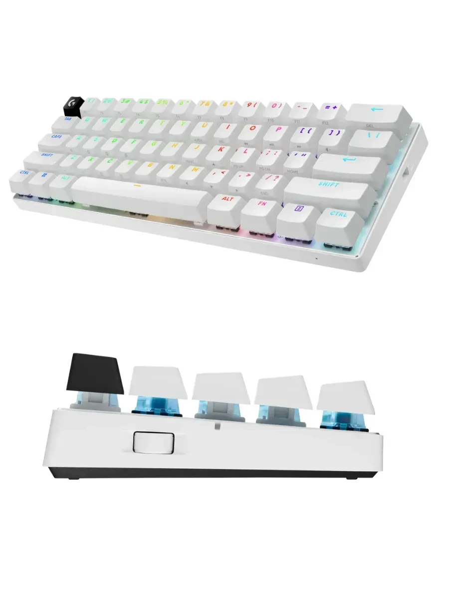 Игровая клавиатура Logitech G PRO X 60, белая, тактильная — 2