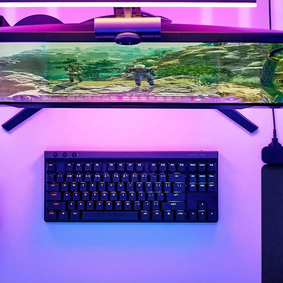 Игровая клавиатура Logitech G515 TKL, чёрная, тактильная