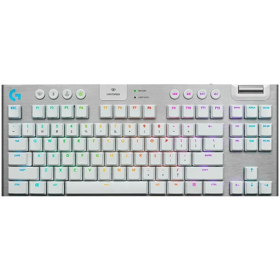 Игровая клавиатура Logitech G915 X TKL, белая, тактильная