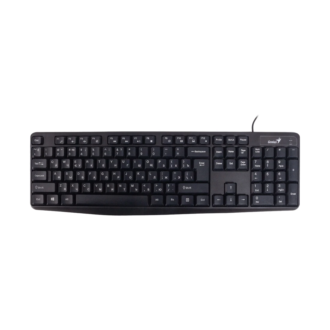 Клавиатура Genius KB-117, 104 кнопки, чёрная, USB — 2