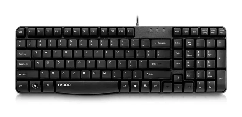 Клавиатура Rapoo NK2400, USB 104 клавиши чёрная