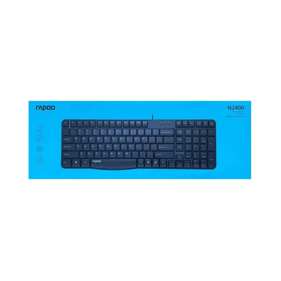 Клавиатура Rapoo NK2400, USB 104 клавиши чёрная — 3