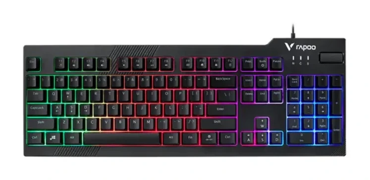 Клавиатура Rapoo V50S игровая, USB LED 104 клавиши