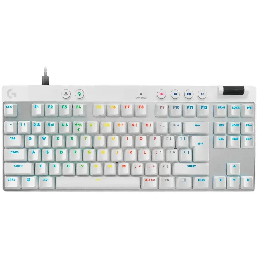 Игровая клавиатура LOGITECH G PRO X TKL, белая