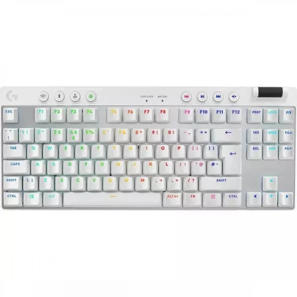 Игровая клавиатура LOGITECH G PRO X TKL, белая — 4