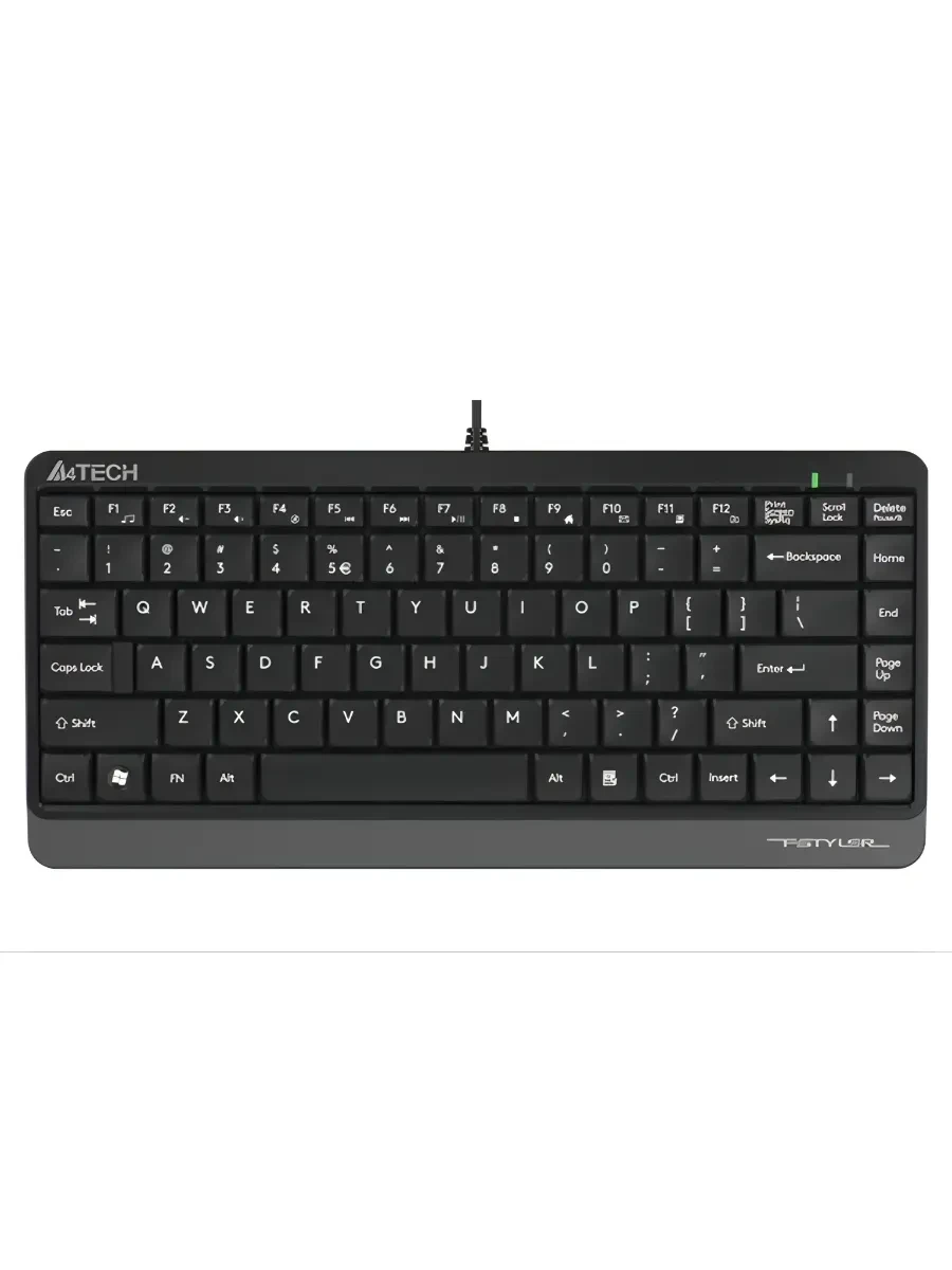 Клавиатура A4tech Fstyler FK11, USB, 86 клавиш, серый