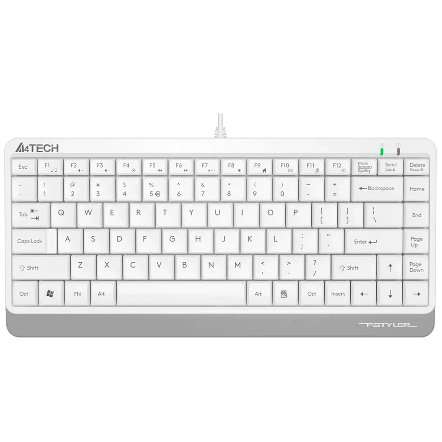 Клавиатура A4tech Fstyler FK11, USB, 86 клавиш, белый