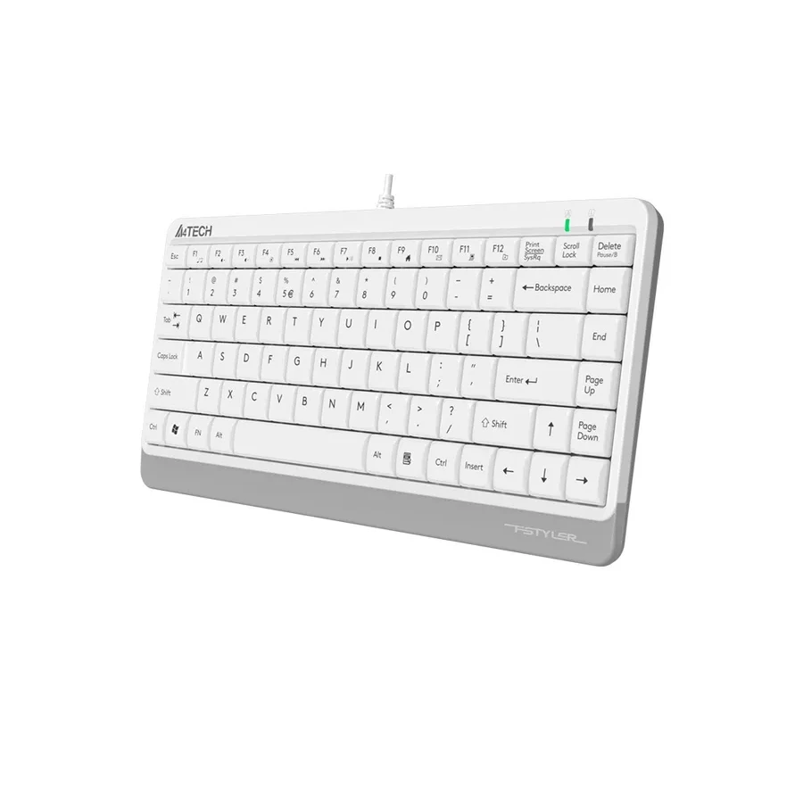 Клавиатура A4tech Fstyler FK11, USB, 86 клавиш, белый — 3