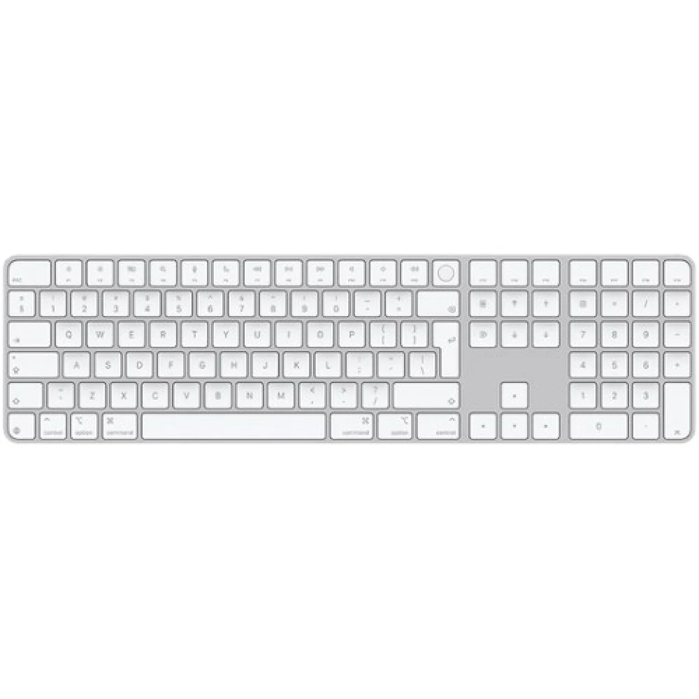 Apple Magic Keyboard, Touch ID, Numeric Keypad, белая — 3