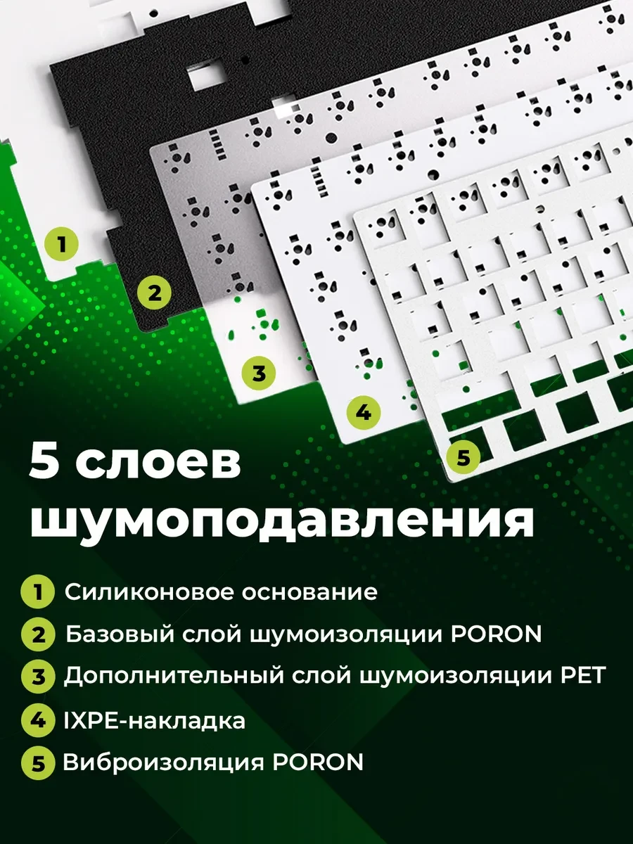Клавиатура AULA F75 Klaviatura, Gray Wood V3, BT/2.4GHz — 3