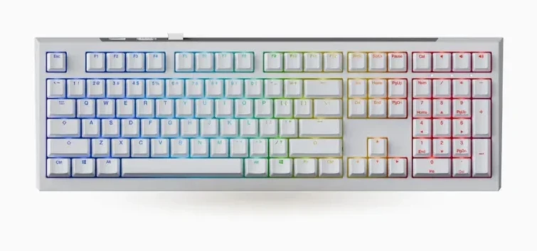 Клавиатура Ducky One X Wireless, White