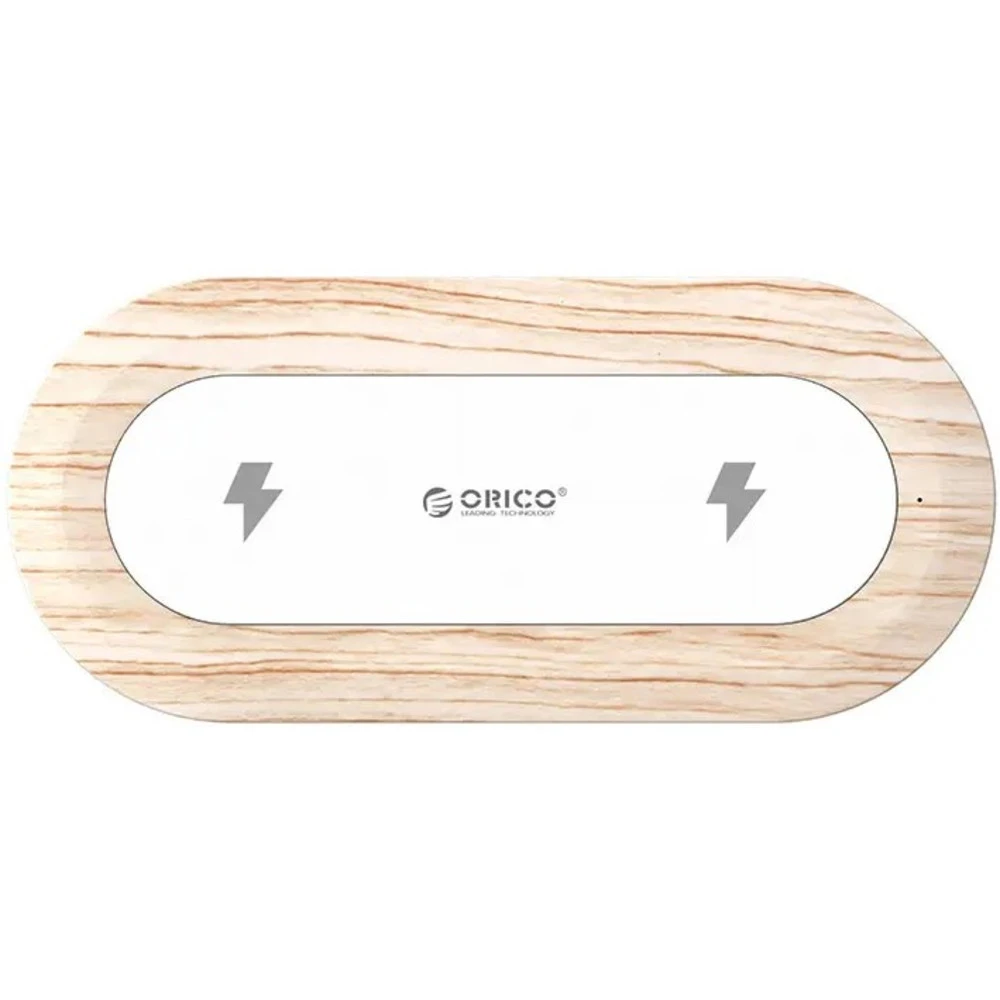 Беспроводное зарядное устройство Orico WOC2-WD, White-Wood — 2
