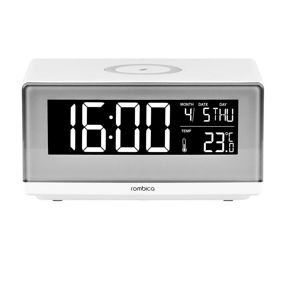 Часы с беспроводной зарядкой Rombica ABD-002, Gray — 2