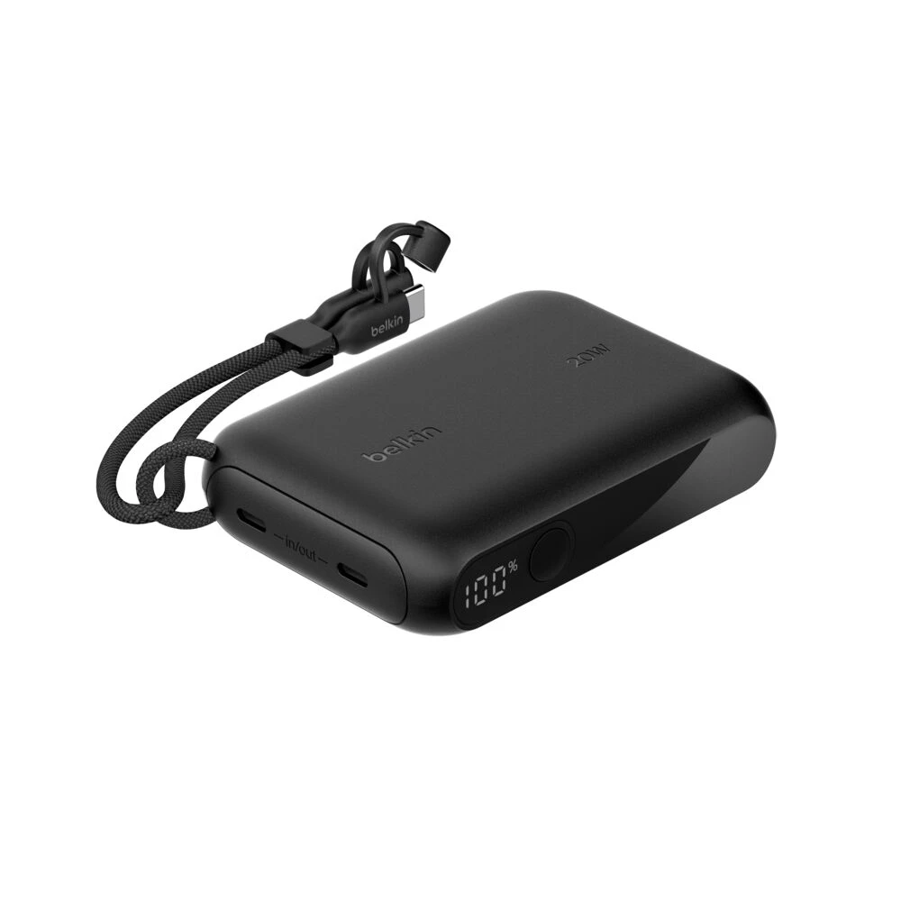 Внешний аккумулятор BELKIN 10k PD20W Power Bank with Display, Black