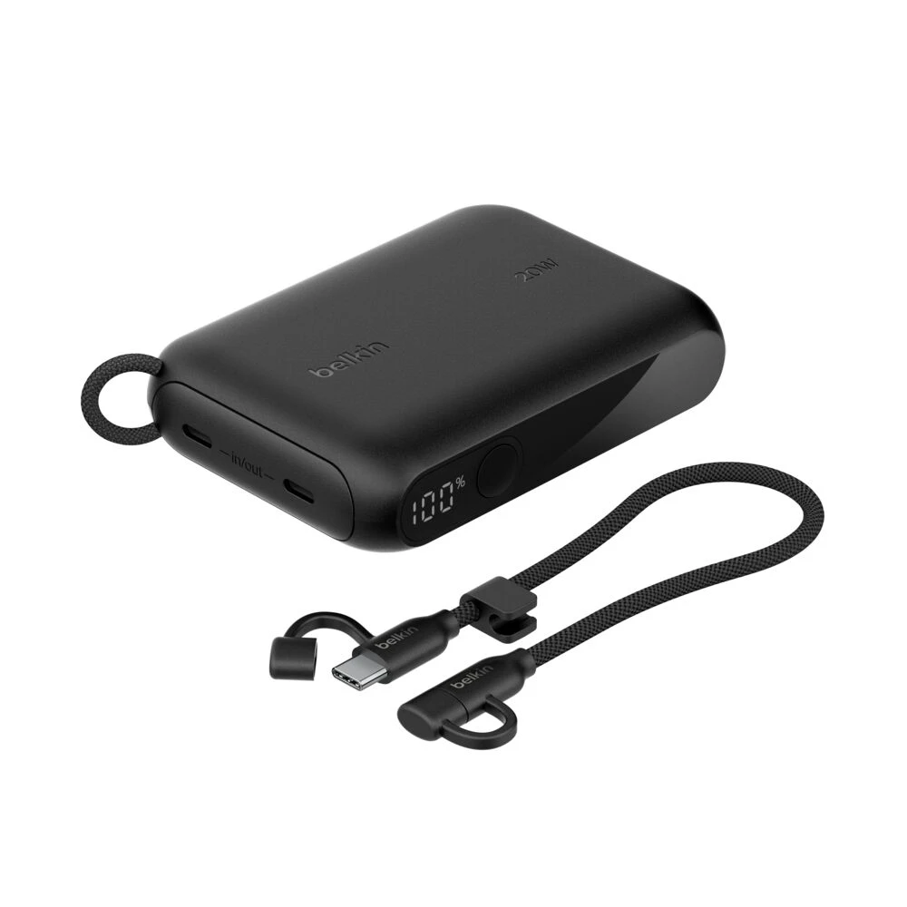 Внешний аккумулятор BELKIN 10k PD20W Power Bank with Display, Black — 2