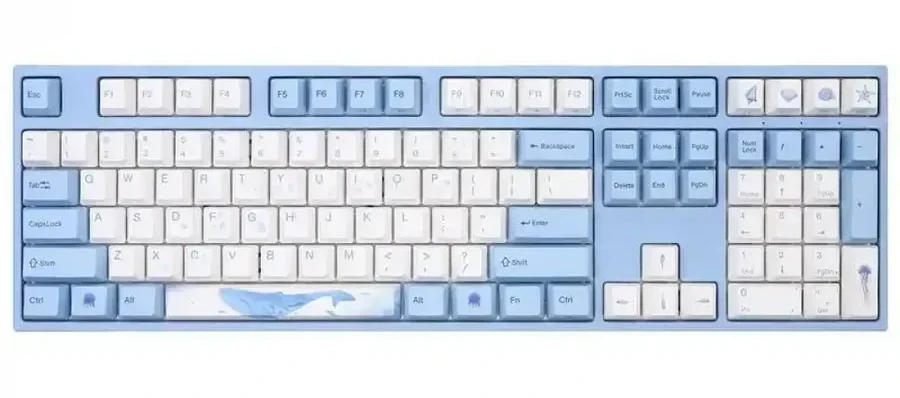 Клавиатура Varmilo VEM108 Sea Melody EC V2 Sakura, механическая, 108 клавиш, электроёмкостные переключатели, USB