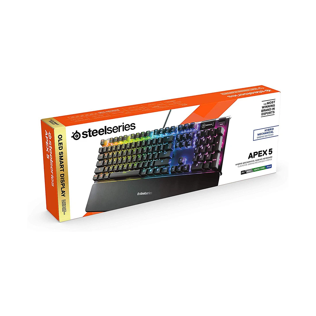 Клавиатура игровая Steelseries Apex 5 US 64532 черный — 3