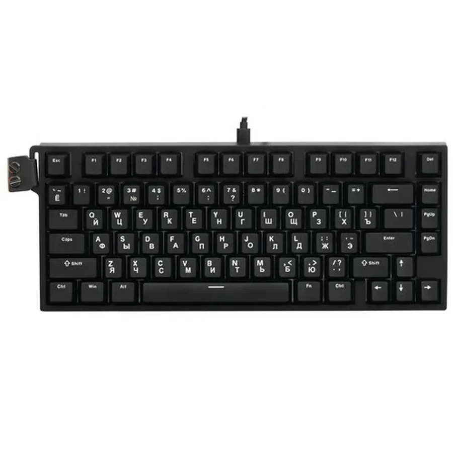 Клавиатура Attack Shark R82 HE Black, Magnetic, 75%, EN/RU/KZ, Wired USB-C, 8KHz, RGB