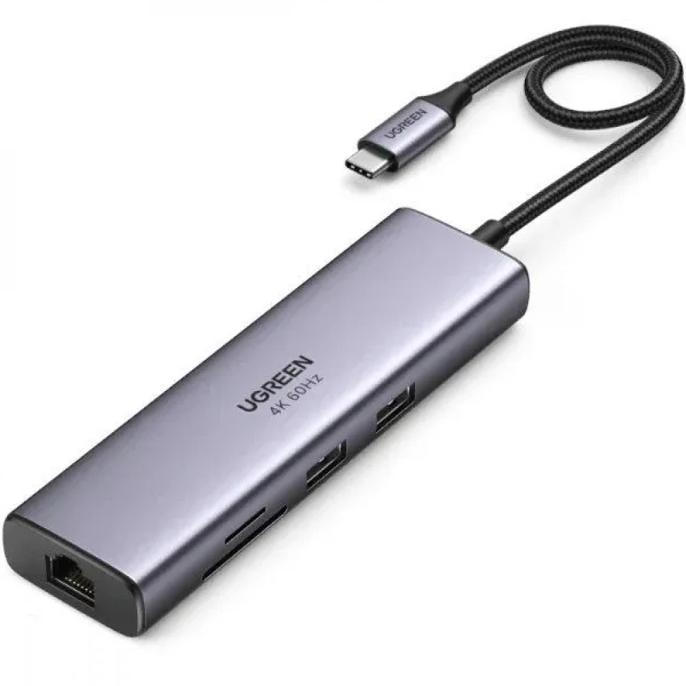 USB-хаб Hub UGREEN USB-C, Ethernet — 3
