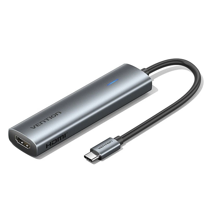 Переходник USB Type-C Vention 5in1 TGMHB, BOX