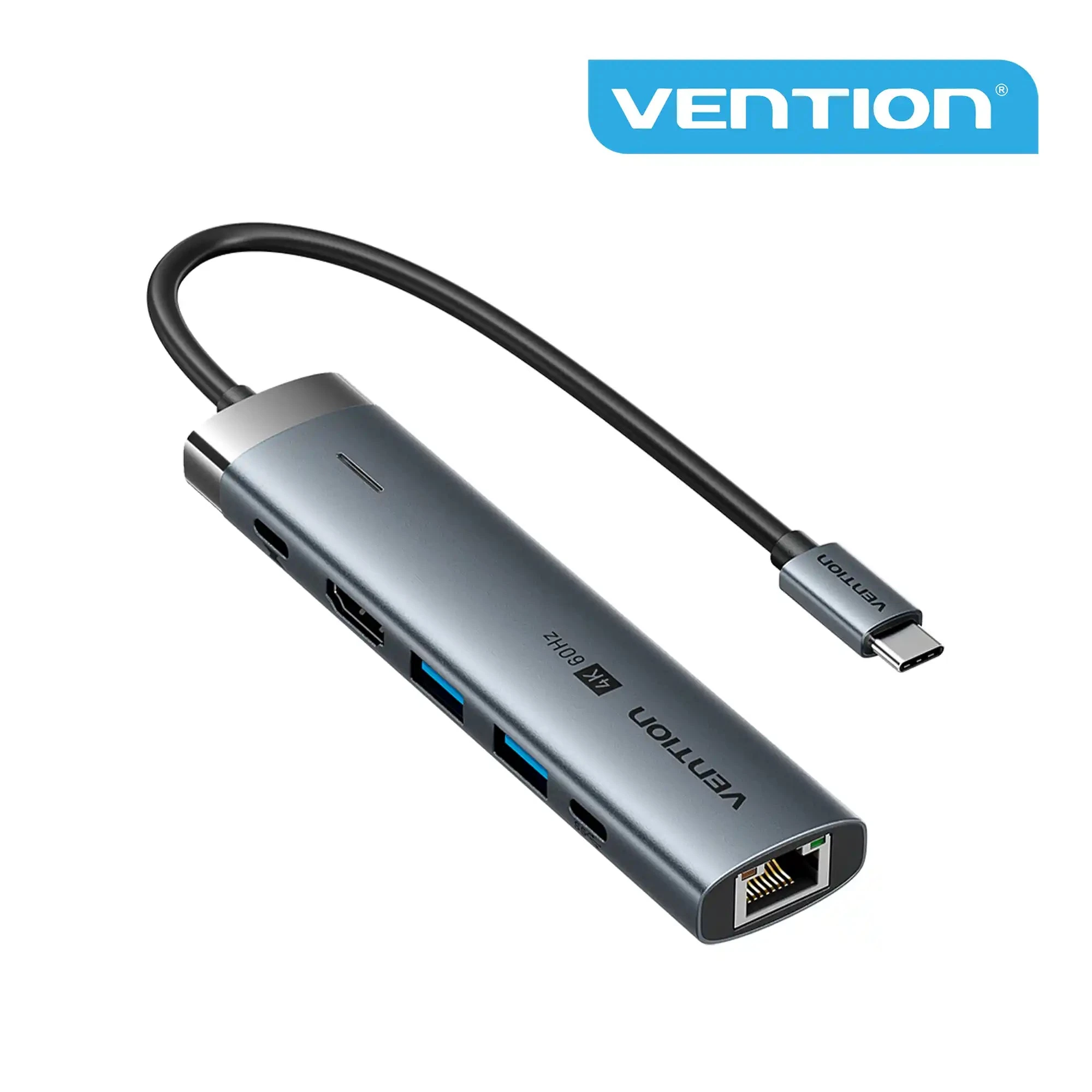 Переходник USB Type-C Vention 6in1 TGNHB, BOX