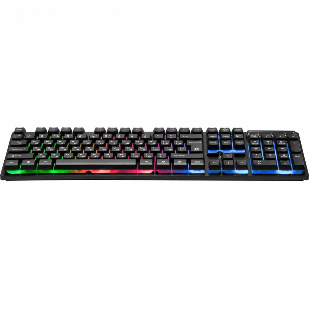 Клавиатура Defender Arx GK-196L, Black, Wired, Gaming, Rainbow-Backlight, USB — 3