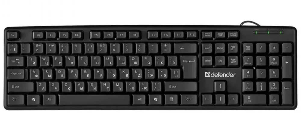 Клавиатура Defender Element HB-520, Black, USB