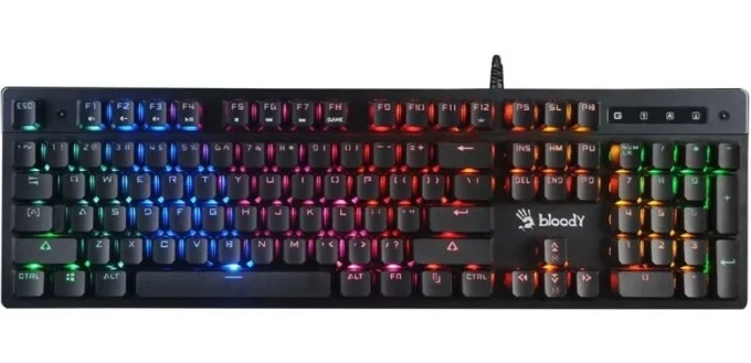 Клавиатура A4Tech Bloody B500N, Black-Grey, USB
