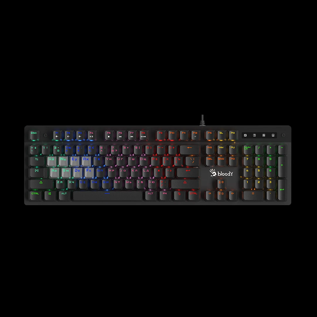 Клавиатура A4Tech Bloody B500N, Black-Grey, USB — 2