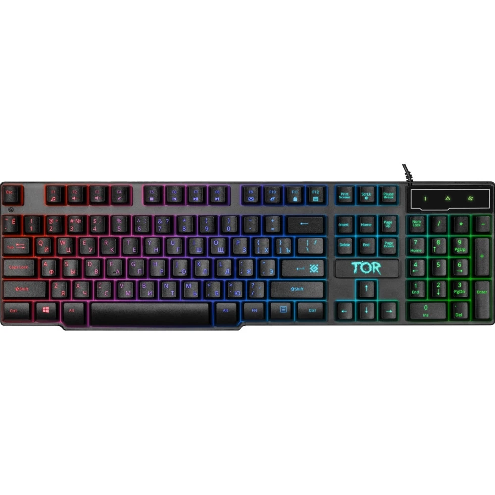 Игровой набор Defender Tor MHP-127 (клавиатура+наушники+мышь+колонка+коврик)