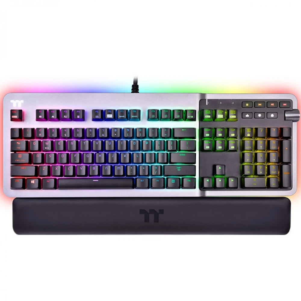 Клавиатура Thermaltake Argent K5 RGB, Grey, USB, Cherry MX Speed SIlver — 3