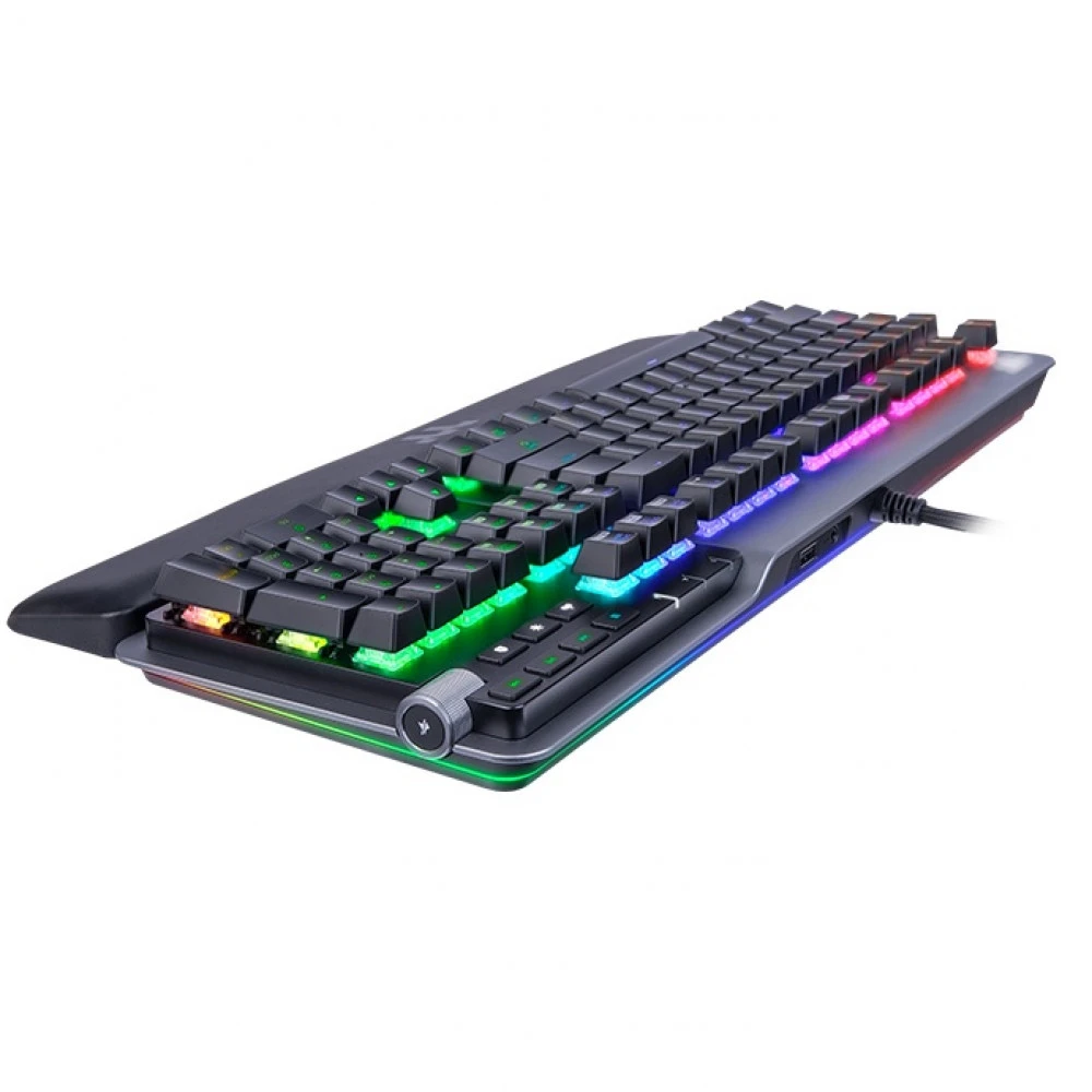 Клавиатура Thermaltake Argent K5 RGB, Grey, USB, Cherry MX Speed SIlver — 5