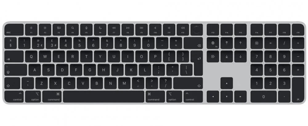 Клавиатура Apple Magic with Touch ID and Numeric Keypad, Black, Bluetooth