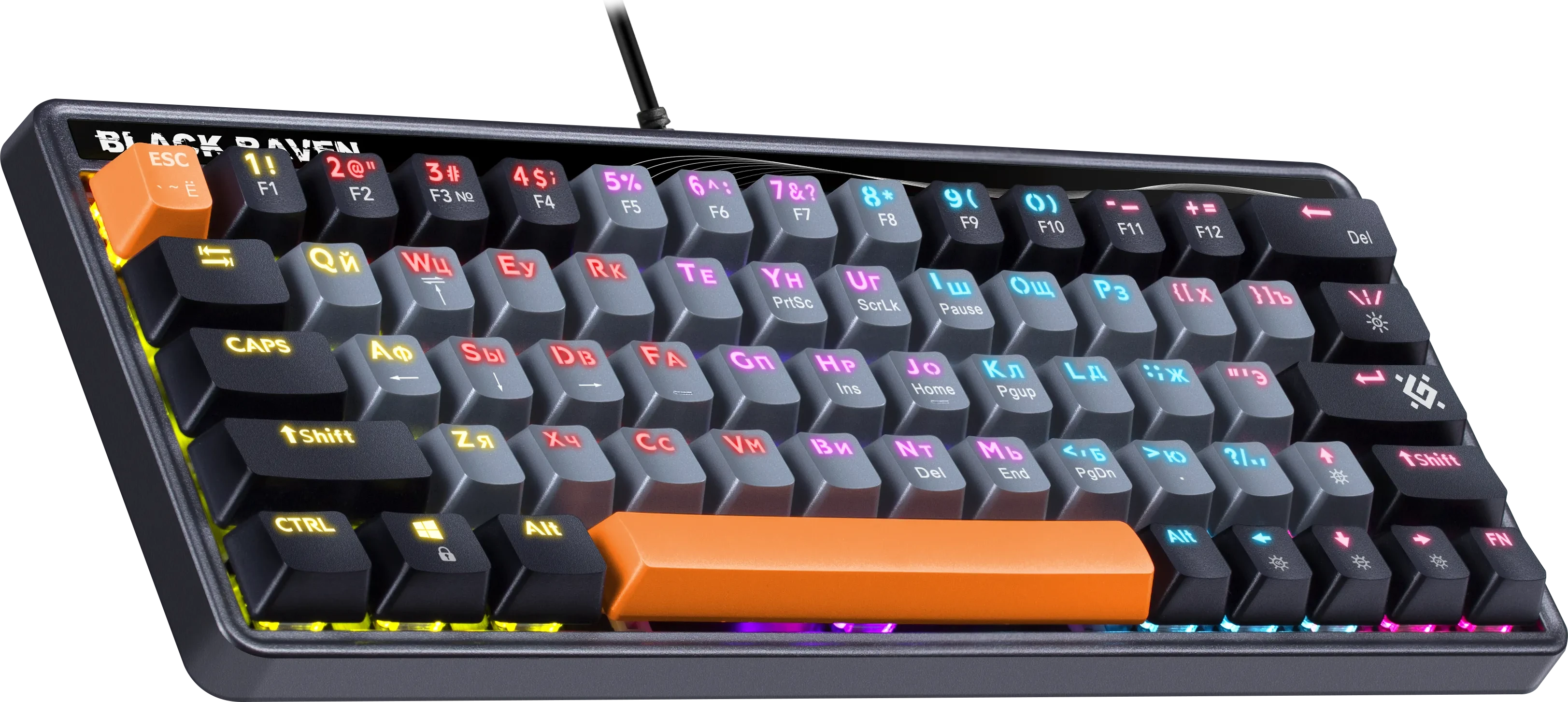 Клавиатура Defender Black Raven GK-417, Gray, USB (45417) — 2