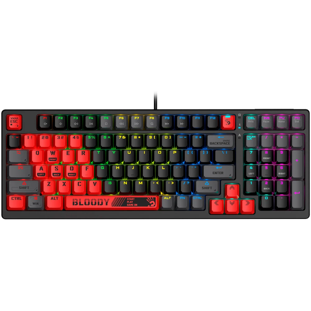 Клавиатура A4Tech Bloody S98 Sports, Red, USB