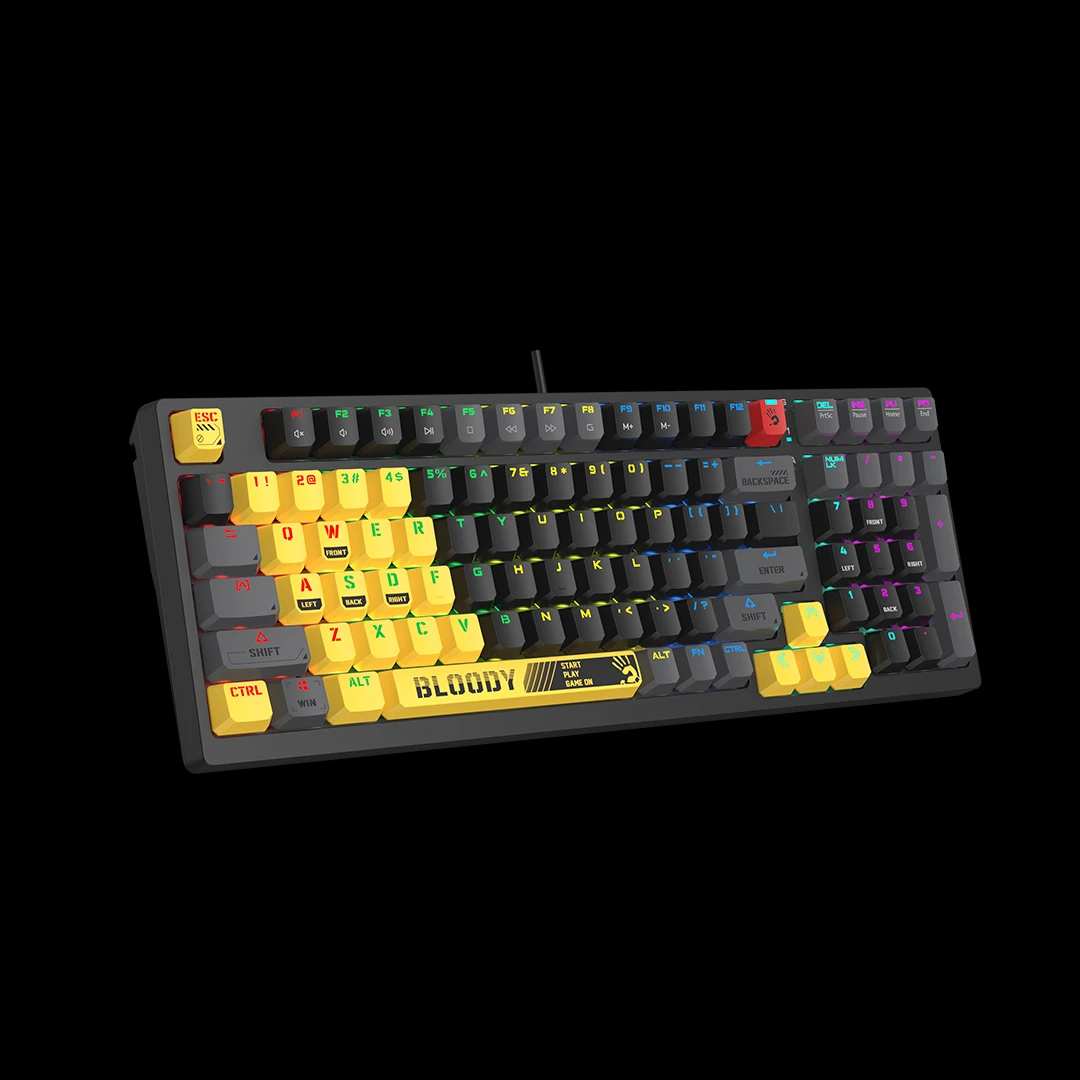 Клавиатура A4Tech Bloody S98 Sports, Lime, USB — 3
