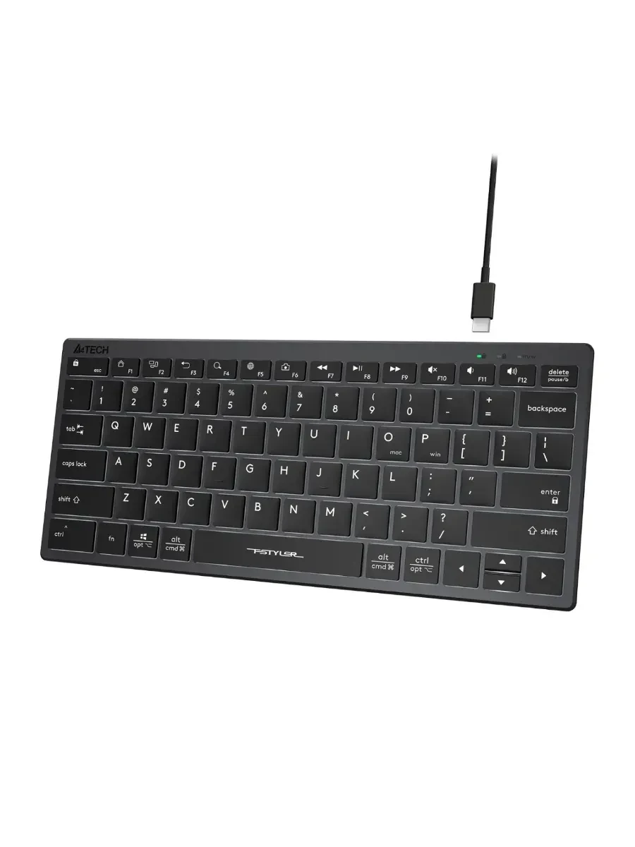 Клавиатура A4Tech Fstyler FX61, Grey, USB — 2