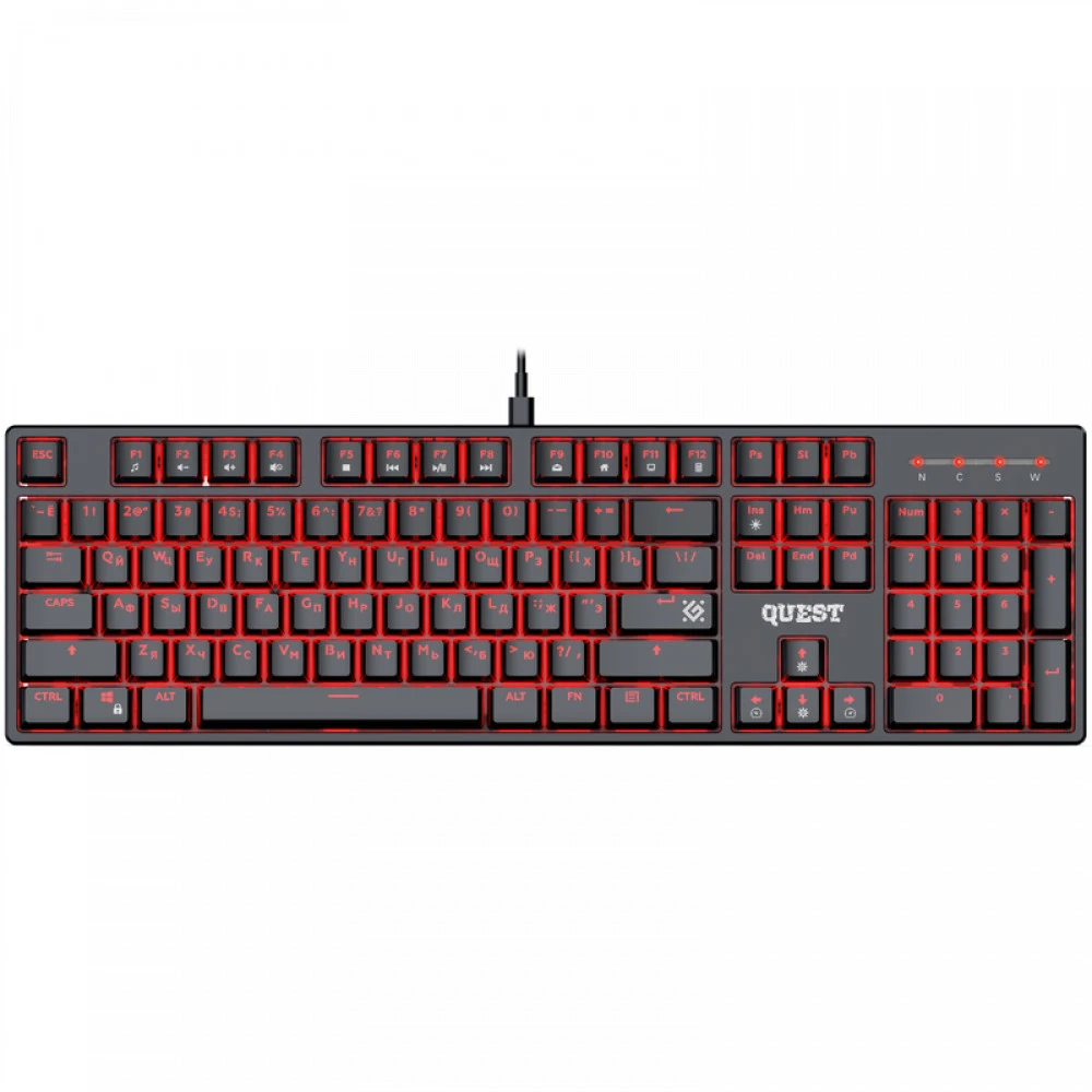 Клавиатура Defender Quest GK-596, Black, USB