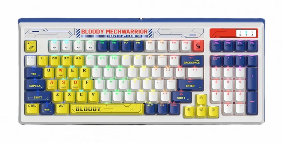 Клавиатура A4Tech Bloody B950, Warrior Blue, USB
