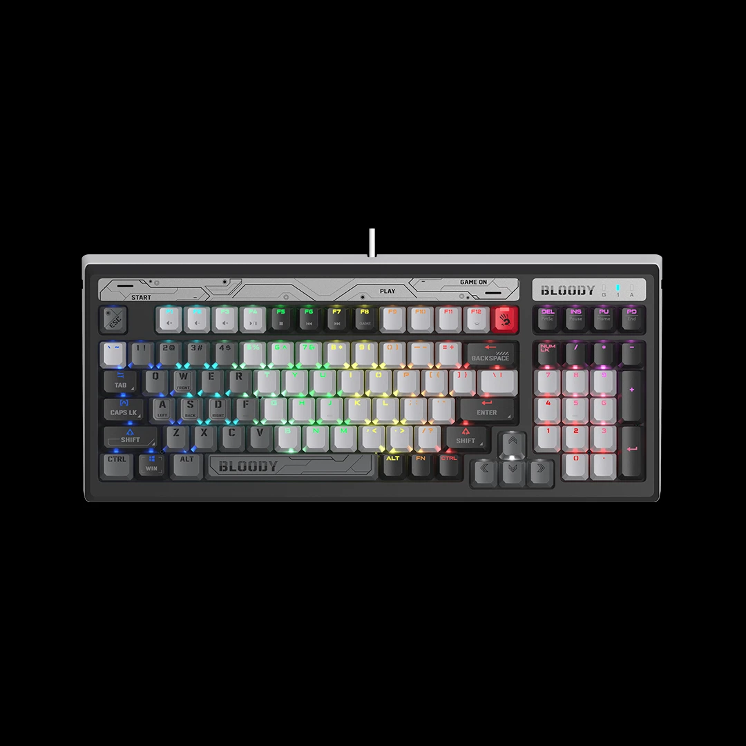 Клавиатура A4Tech Bloody B950, Warrior Grey, USB