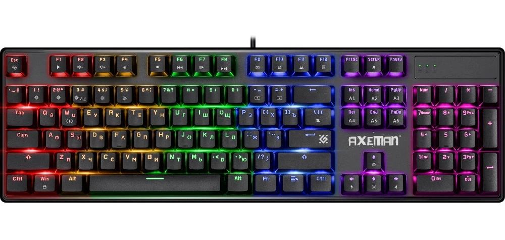 Клавиатура Defender Axeman GK-302, Black, USB