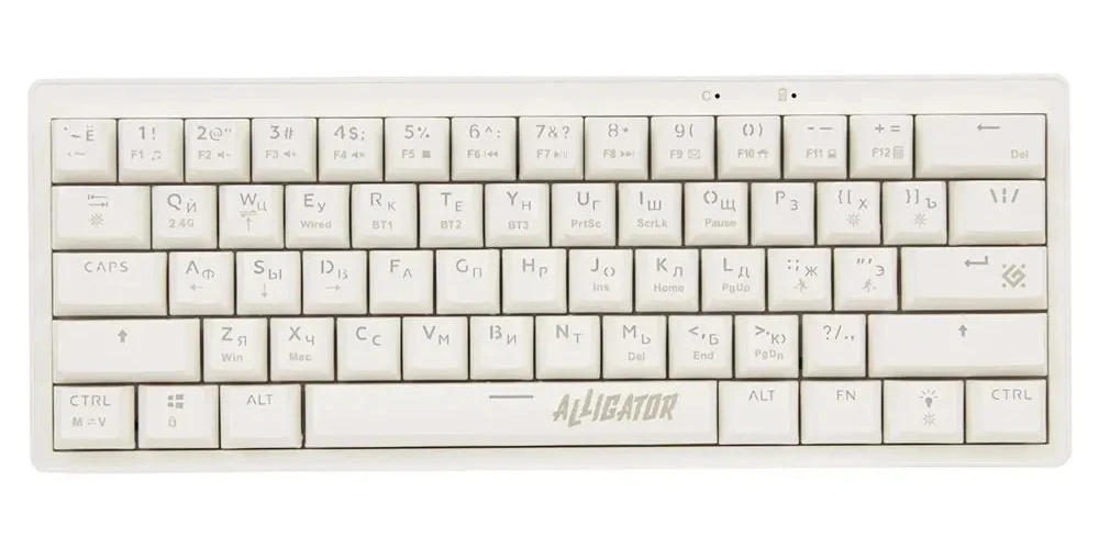 Клавиатура Defender Alligator GK-315, White, USB