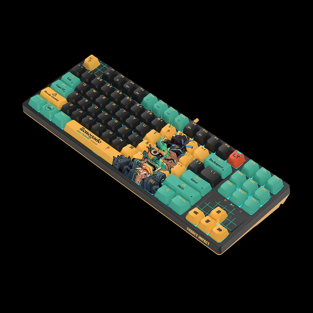 Клавиатура A4Tech Bloody AT87 Renegade, Black Midnight, USB — 2