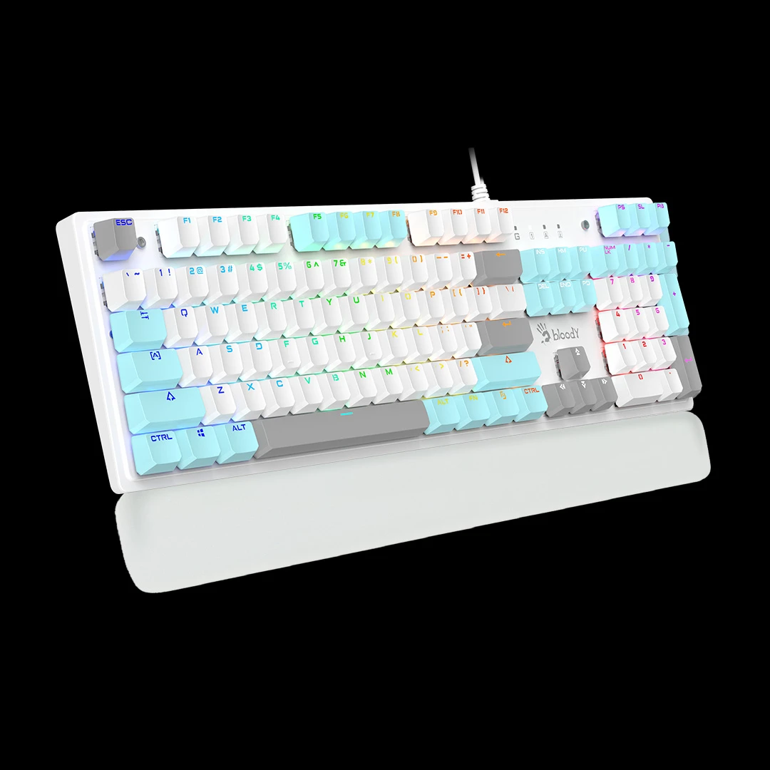 Клавиатура A4Tech Bloody S515R, Icy White, USB — 2