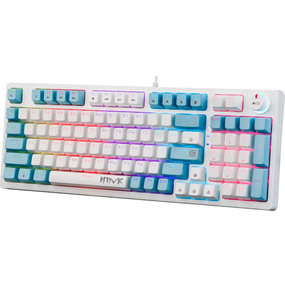 Клавиатура Defender Hawk GK-418, OUTEMU Red, White-Blue, USB — 2