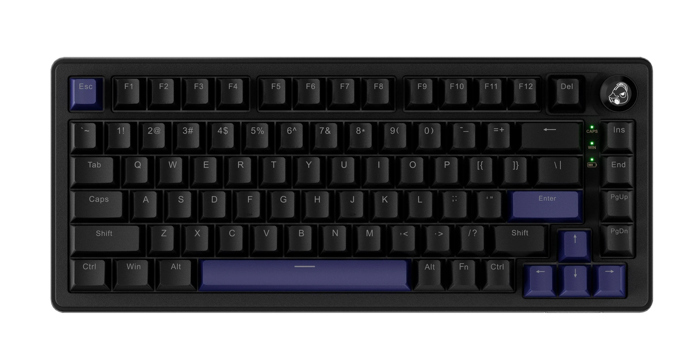 Клавиатура Ducky OK-M-75, Wine Red Switch, Black — 2