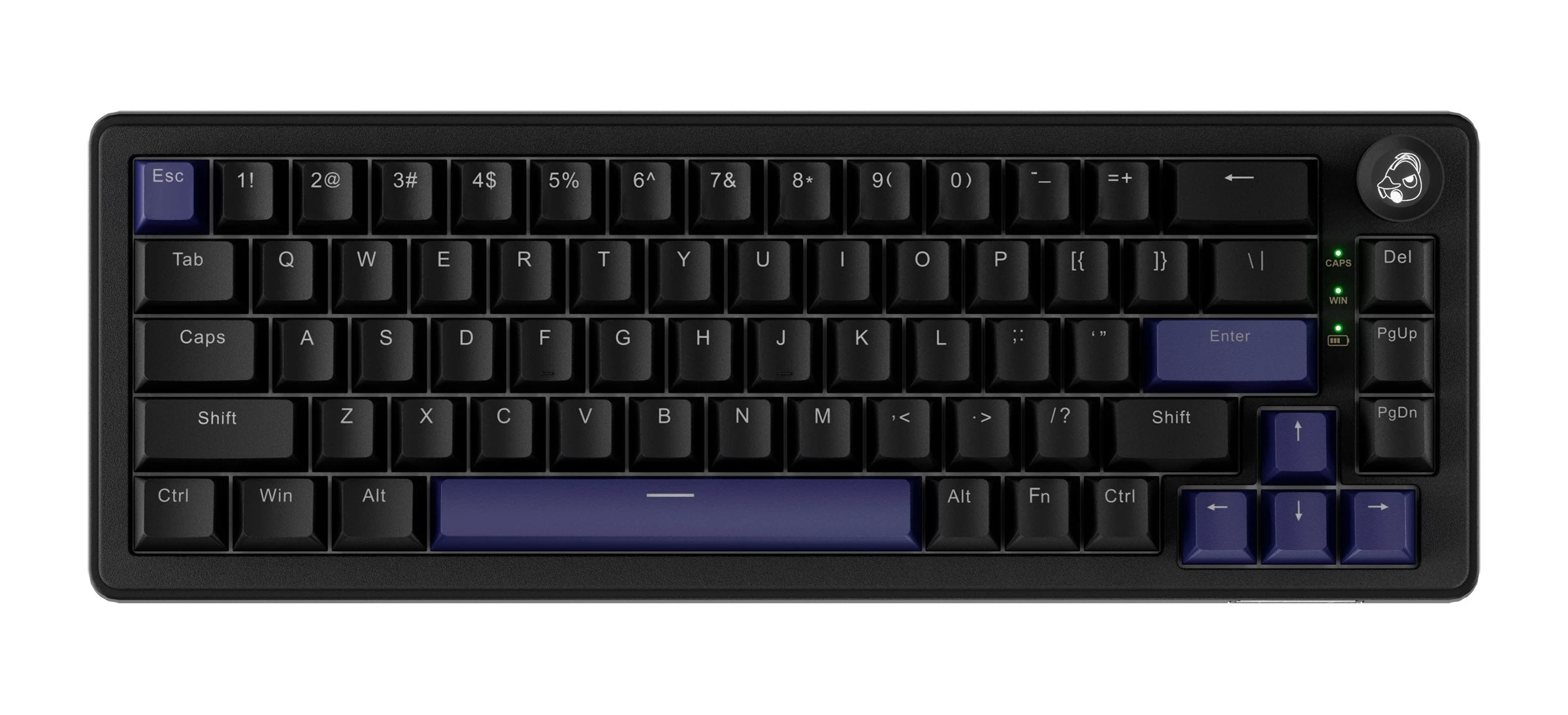 Клавиатура Ducky OK-M-65, Wine Red Switch, Black