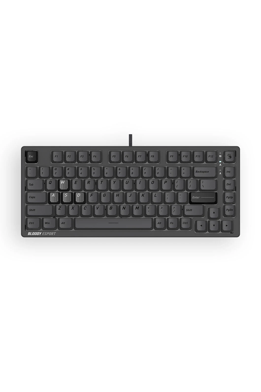 Клавиатура A4Tech Bloody MS76, MS Magnetic Switch, Iron Grey, USB — 2